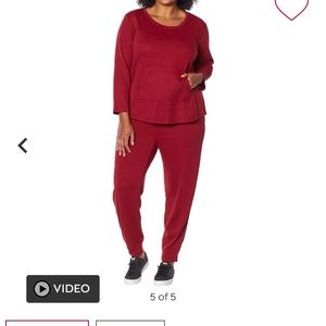 Beautyrest lounge set. Sz. L. Burgundy